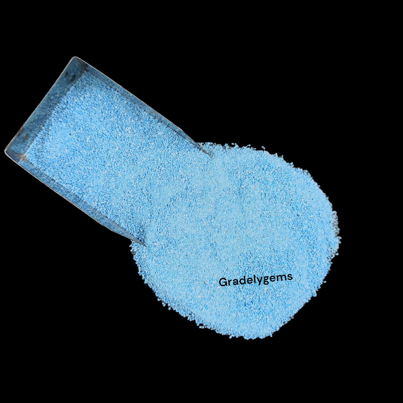 Sky Blue Turquoise Gemstone Crushed Powder – Vivid Hue for Resin Art, DIY Crafts