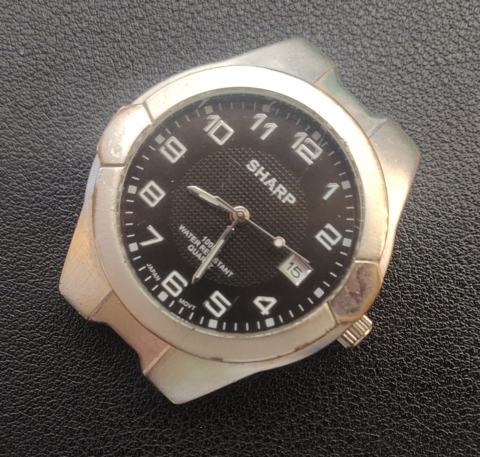 Sharp SHP2099 Silver Tone Seiko Instruments Inc. PC21A Quartz Movement No Band