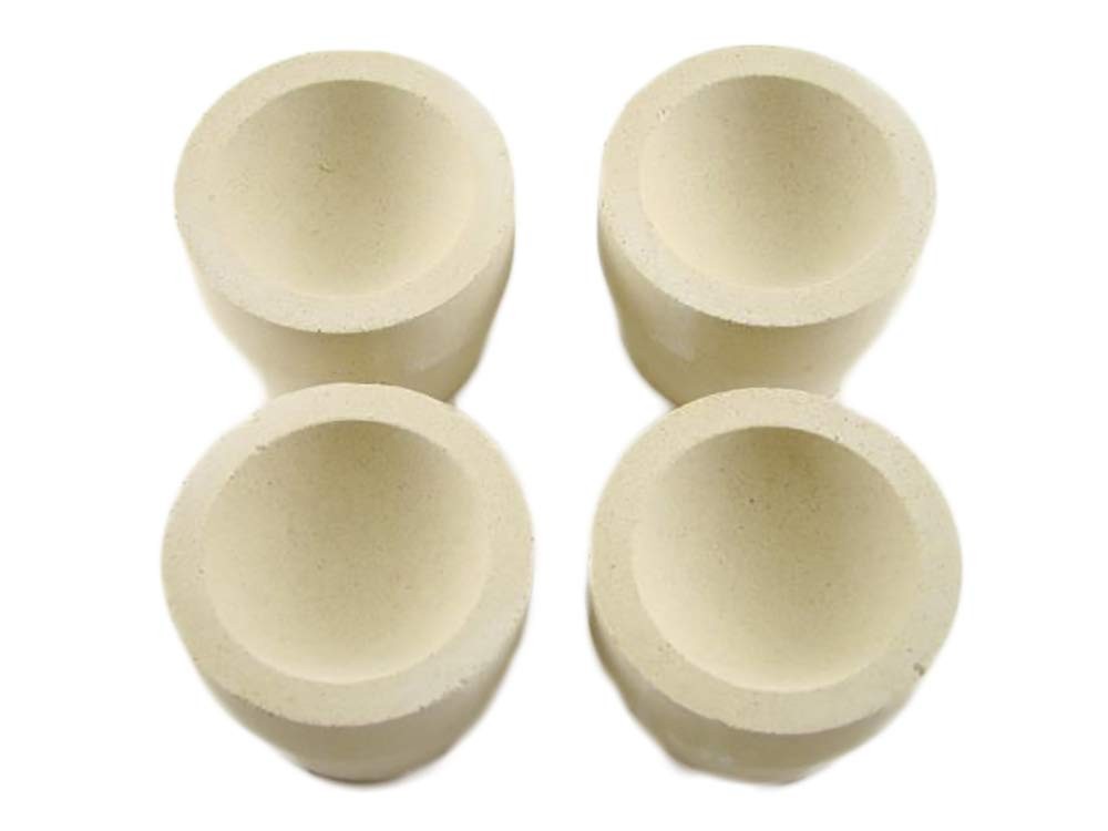 Lot of 8 – # 8AM Mabor Cupel 1-3/4″ Gold-Assay-Smelting-Refining-Melting-Cupels