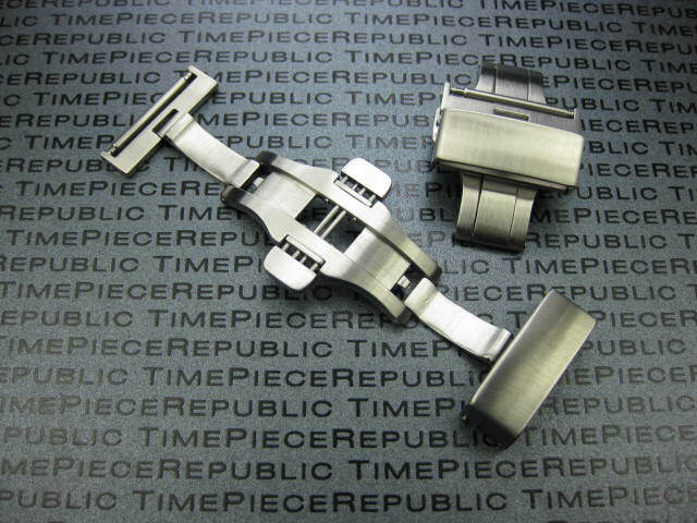 24mm Deployment Buckle Clasp for Thick Leather Strap 3.5mm 5.5mm Thickness P