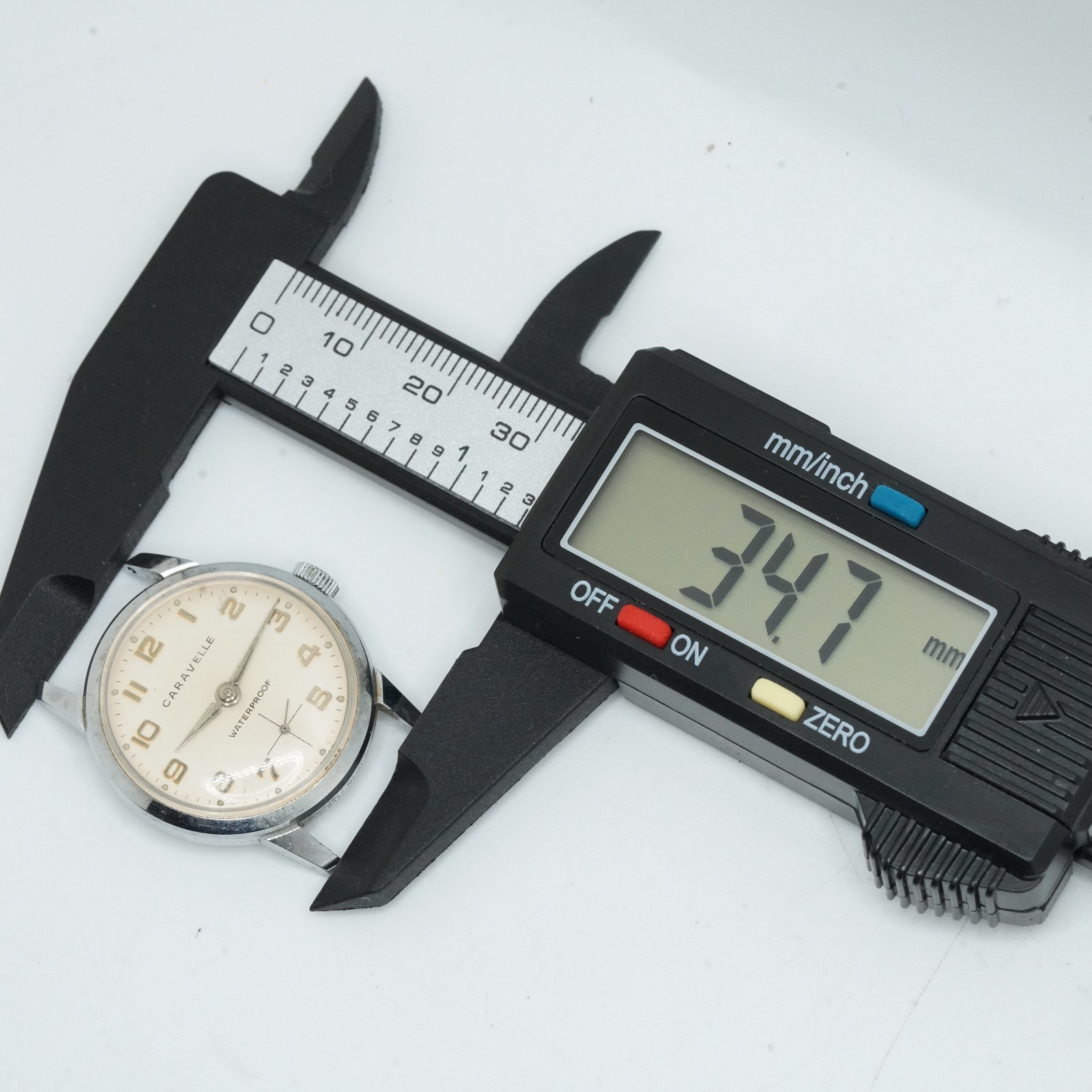 Vintage 1960s Caravelle by Bulova M3 Waterproof Manual Winding Watch Head