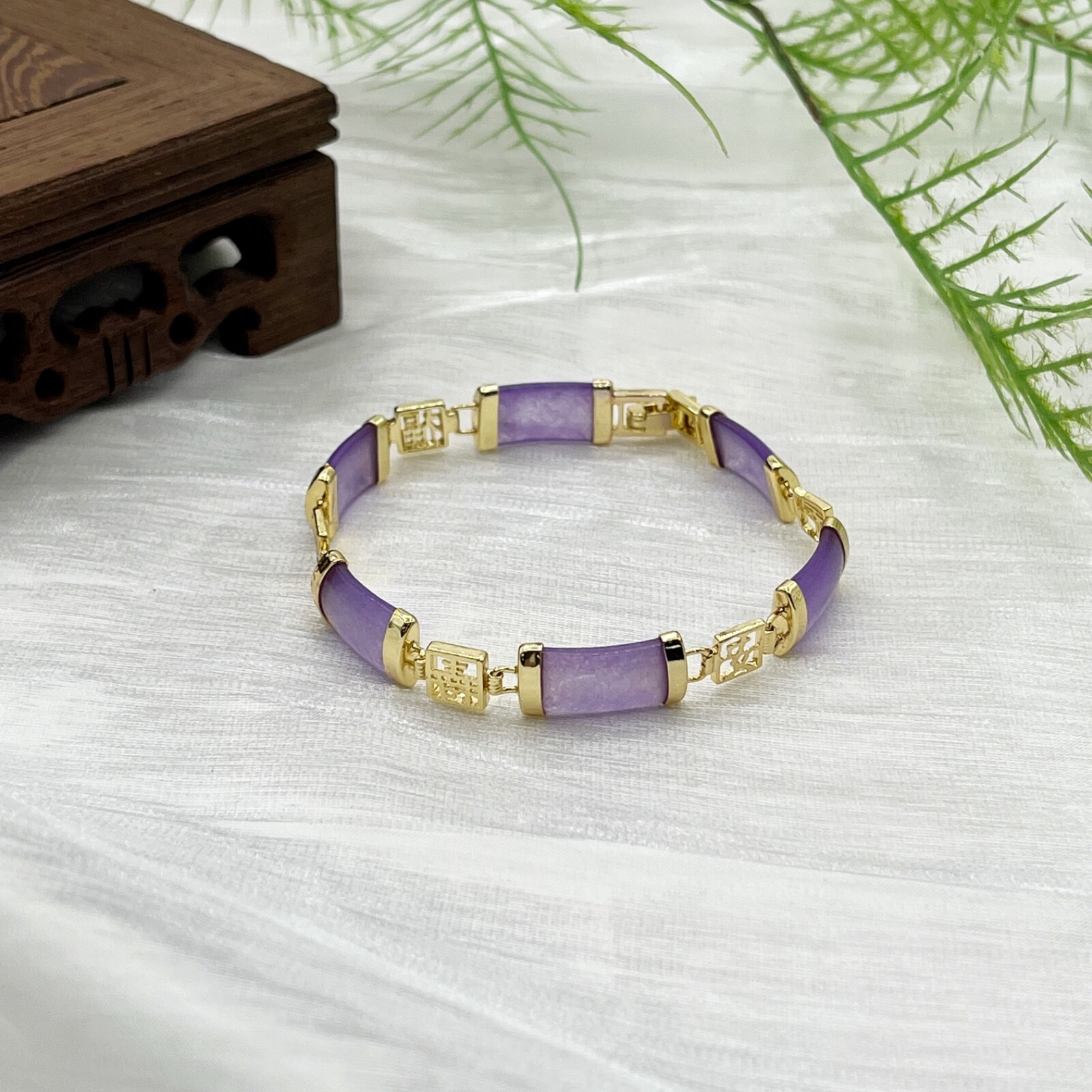 Multiple Color Jade Link Bracelet Handmade Natural Gemstone Bracelet