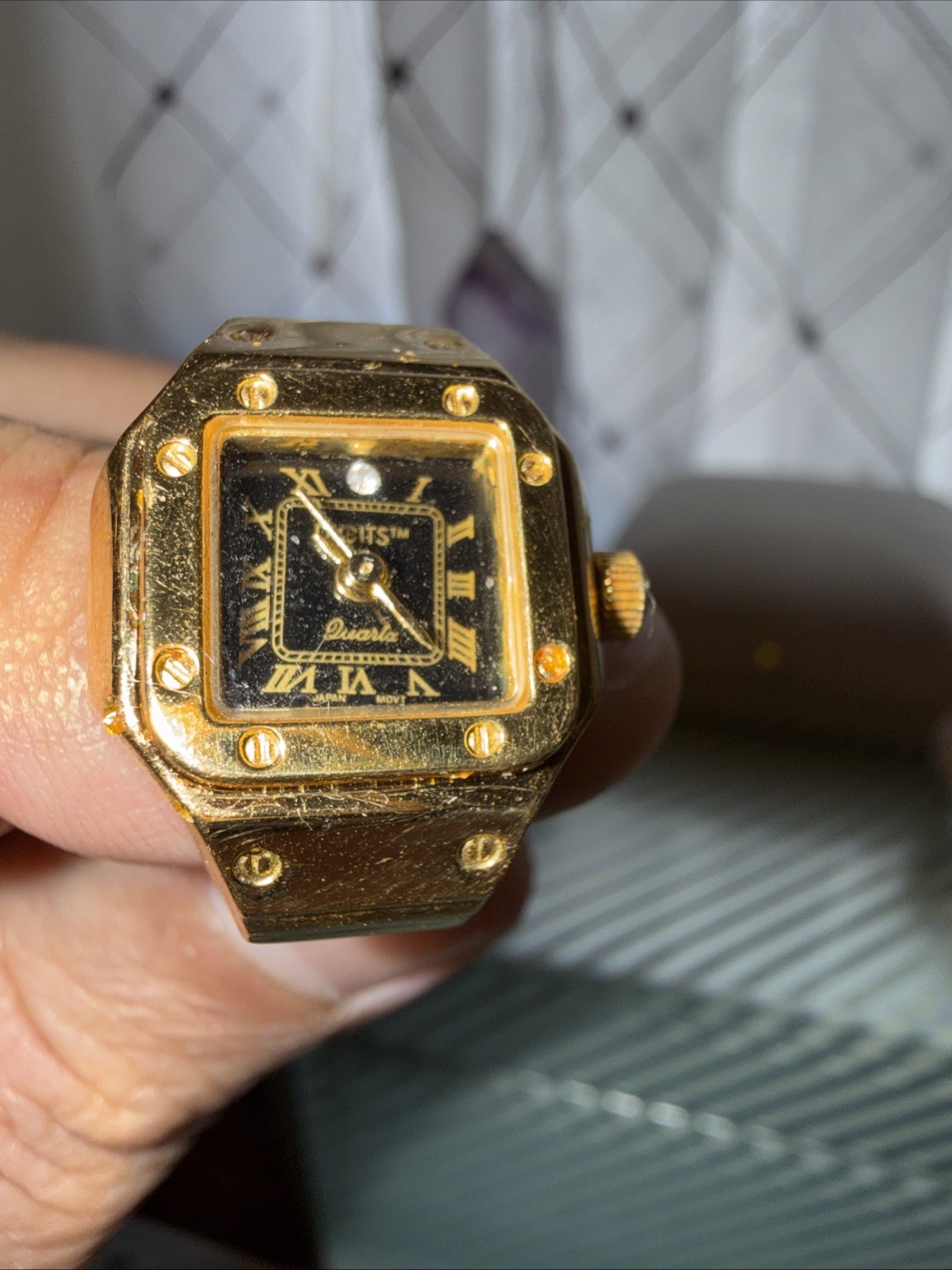 vintage finger ring watch