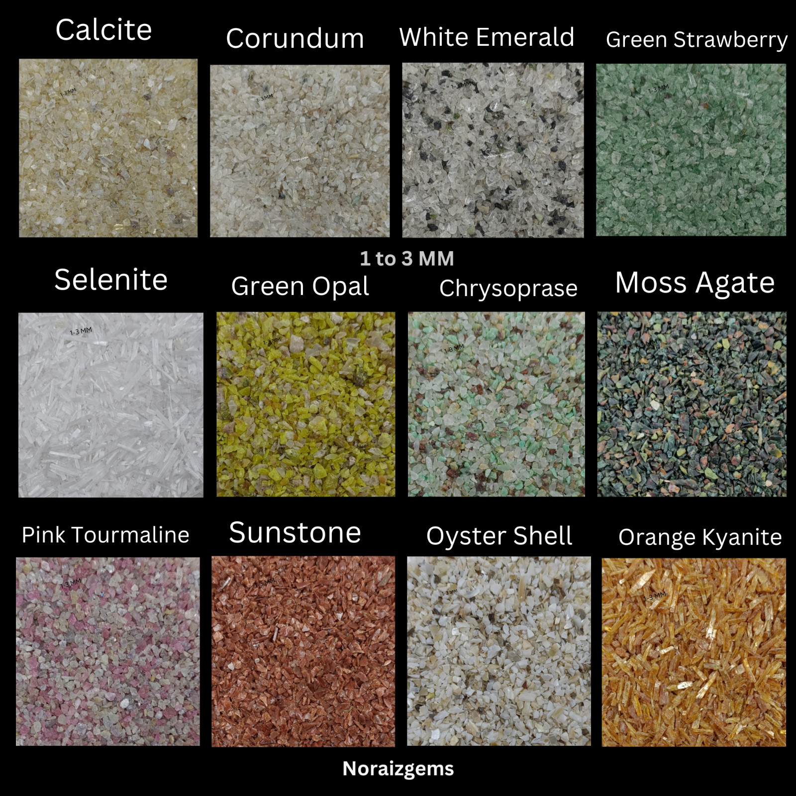 70+ Crushed Gemstone Coarse 1-3 MM Stone Coarse Crushed Stone Healing Powder