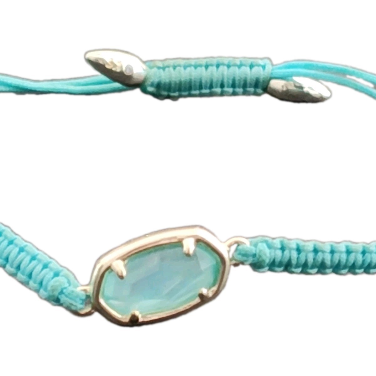 Kendra Scott Muriel Friendship Bracelet Blue Crystal Large Adjustable Up To 8″