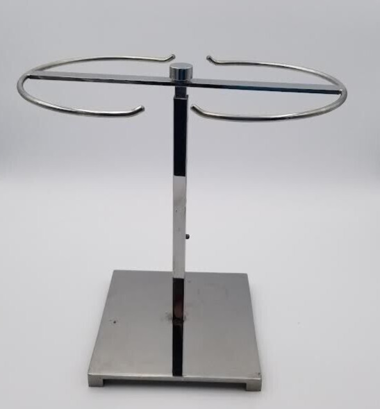 Vintage Chrome Adjustable Necklace Table -Top Display Rack ~A1-5b