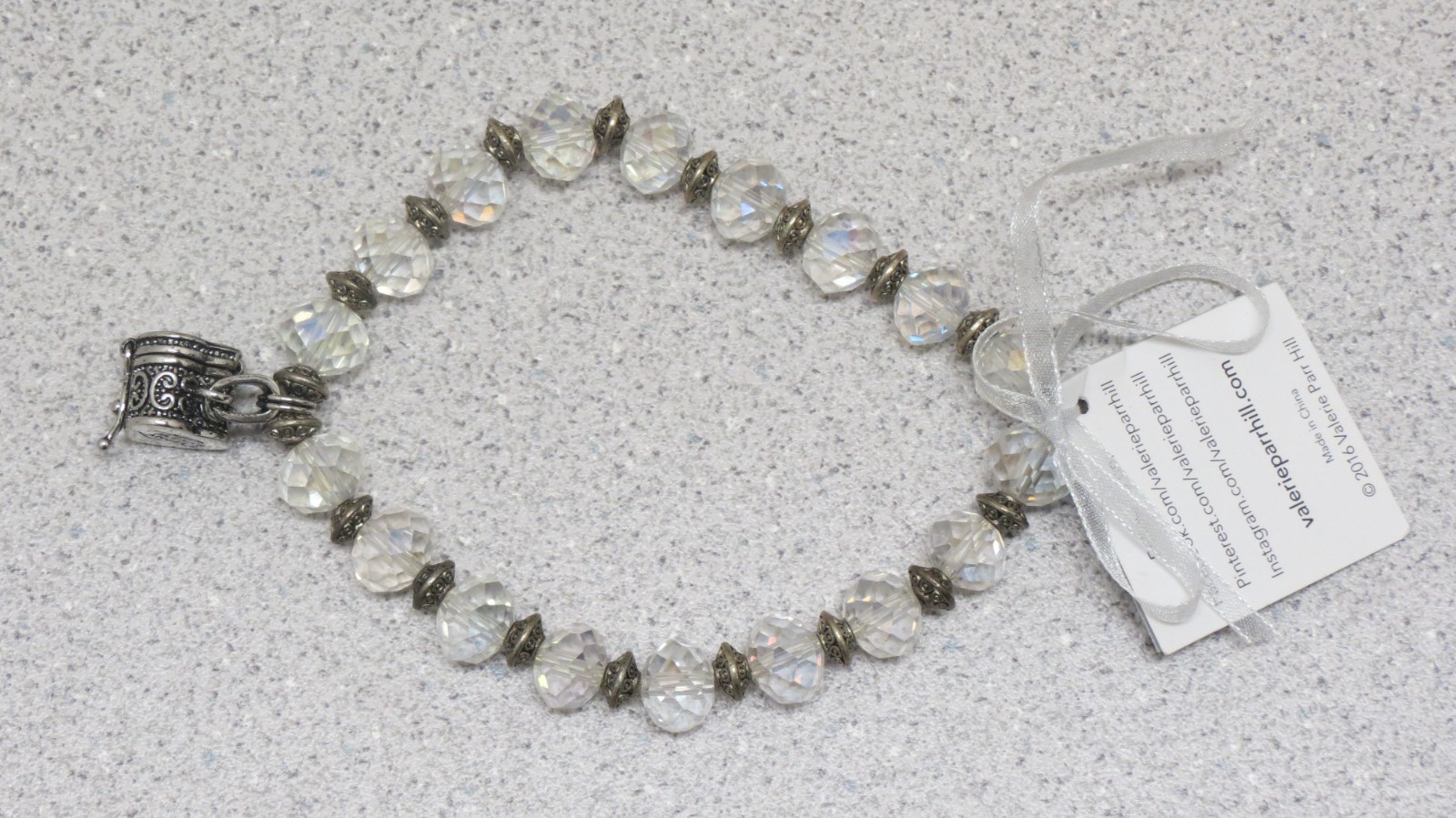 Alexa’s Angels Prayer Box Stretch Bracelet by Valerie Parr Hill – NEW – NWT