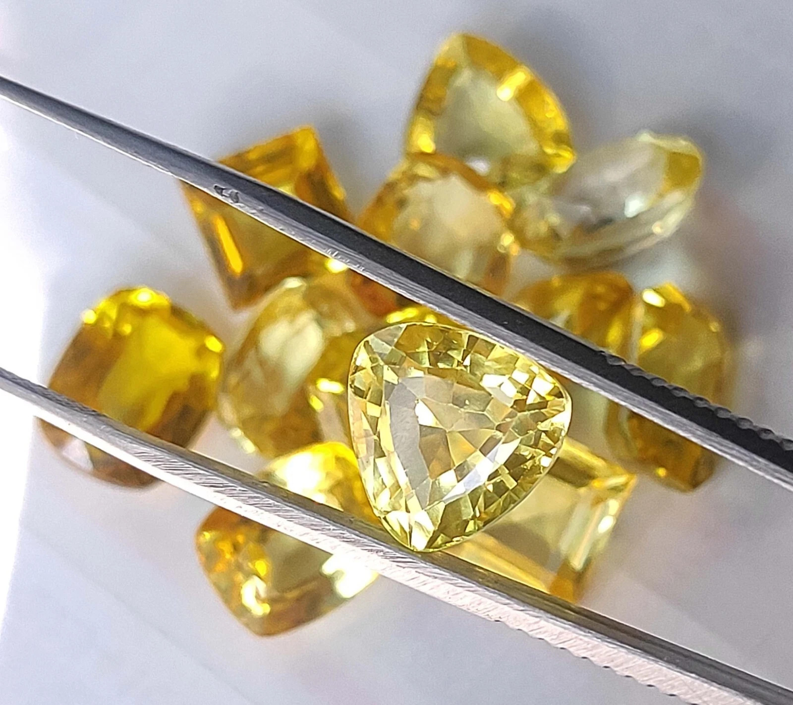 Natural Yellow Sapphire Mix Cut 170 Ct Certified Loose Gemstone Lot+ Free Gift