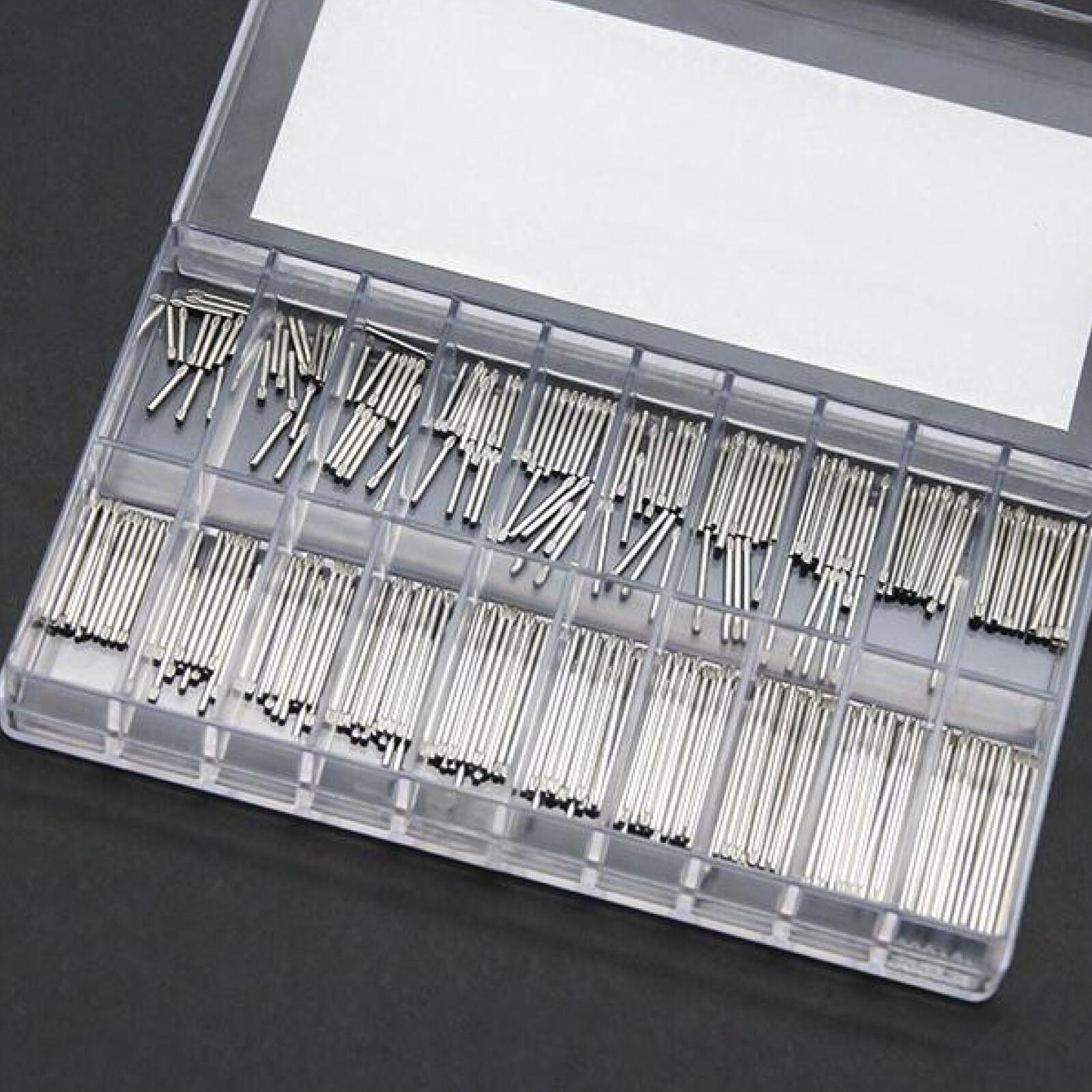 300Pcs 1.2/1.0mm 8-27mm Assorted Knurled Watch Band Bar Bracelet Link Pin