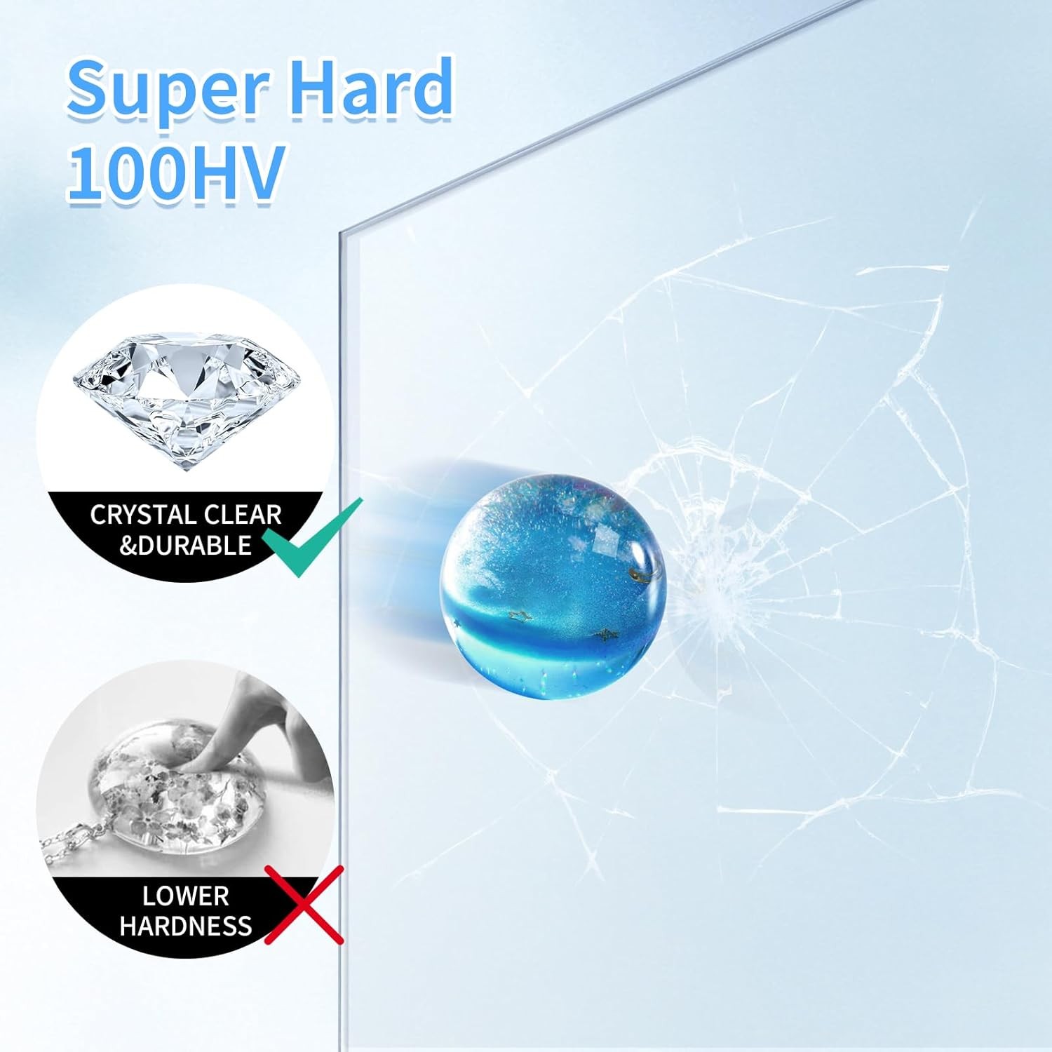 UV Resin Kit 250g with Light – Clear Hard Type for Jewelry DIY Crafts Decor