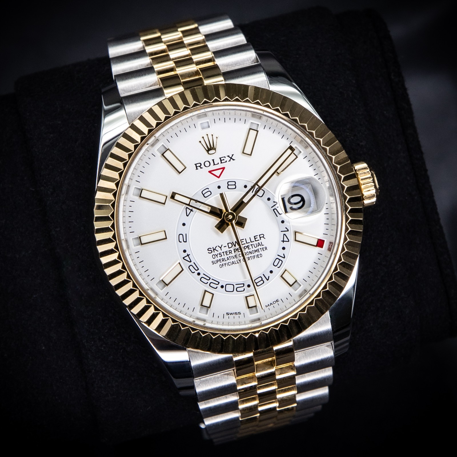 2022 Rolex Sky-Dweller 42mm Two-Tone Jubilee COMPLETE White Dial | 336933
