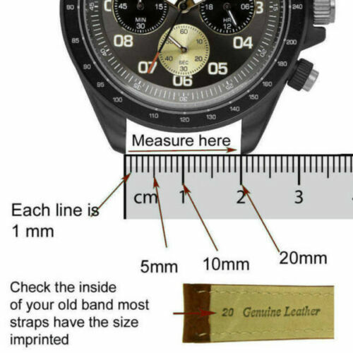 20mm Brown Croco Embossed Leather Replacement Watch Band – Swiss Wenger & Others