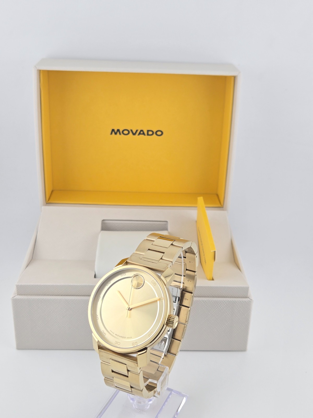 Movado Bold Access Men’s Gold Tone Bracelet Watch – 3600912 ($795 MSRP)