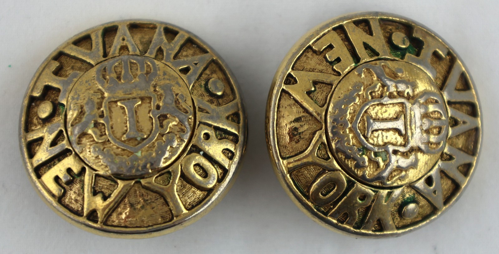 Pair of Ivana Trump “New York” Clip-on Earrings – Vintage – Used