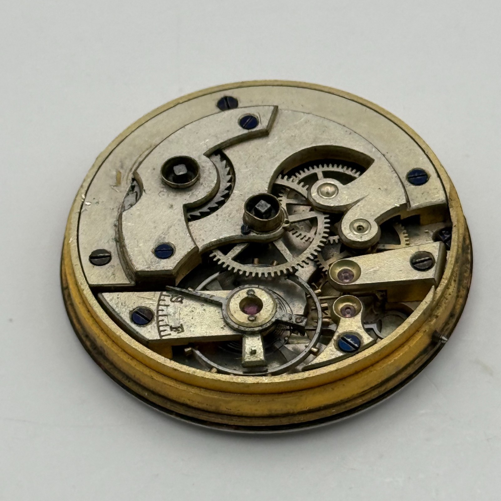 Longines Pocket Watch Movement Antique Sub Seconds Parts Repair Spares 41.2mm