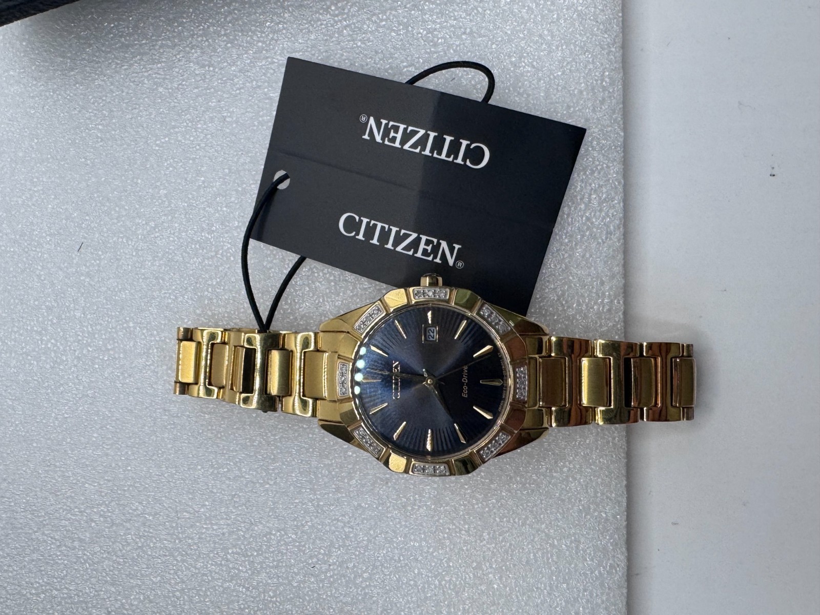 Citizen EW2652-55E Women’s Eco-Drive Stainless Steel Black Dial Watch