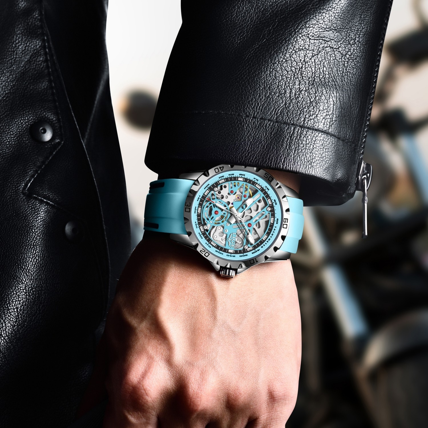 LIGE Men Quartz Watch Automatic Mechanical Steel Casual Business Male Wristwatch