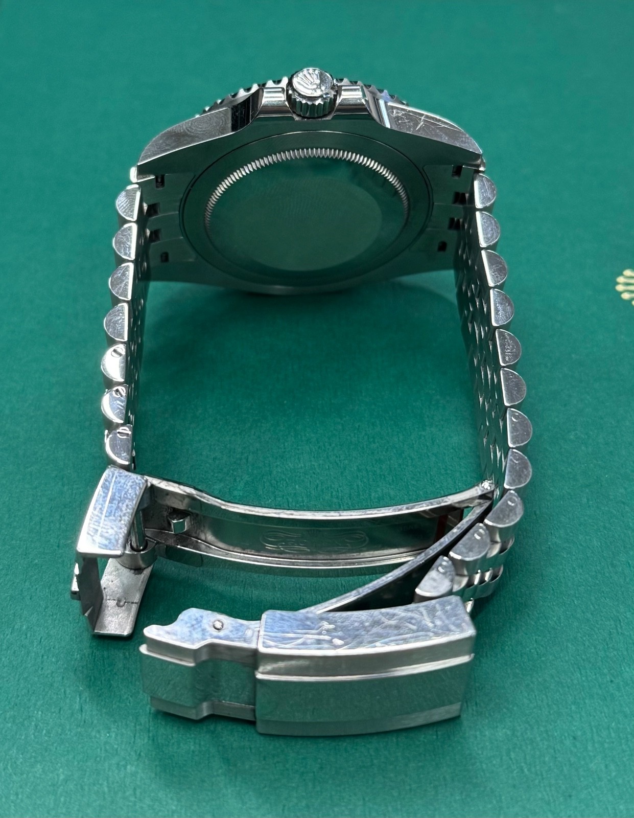 Rolex GMT Master II Bruce Wayne Jubilee Bracelet 126710GRNR Complete with Papers