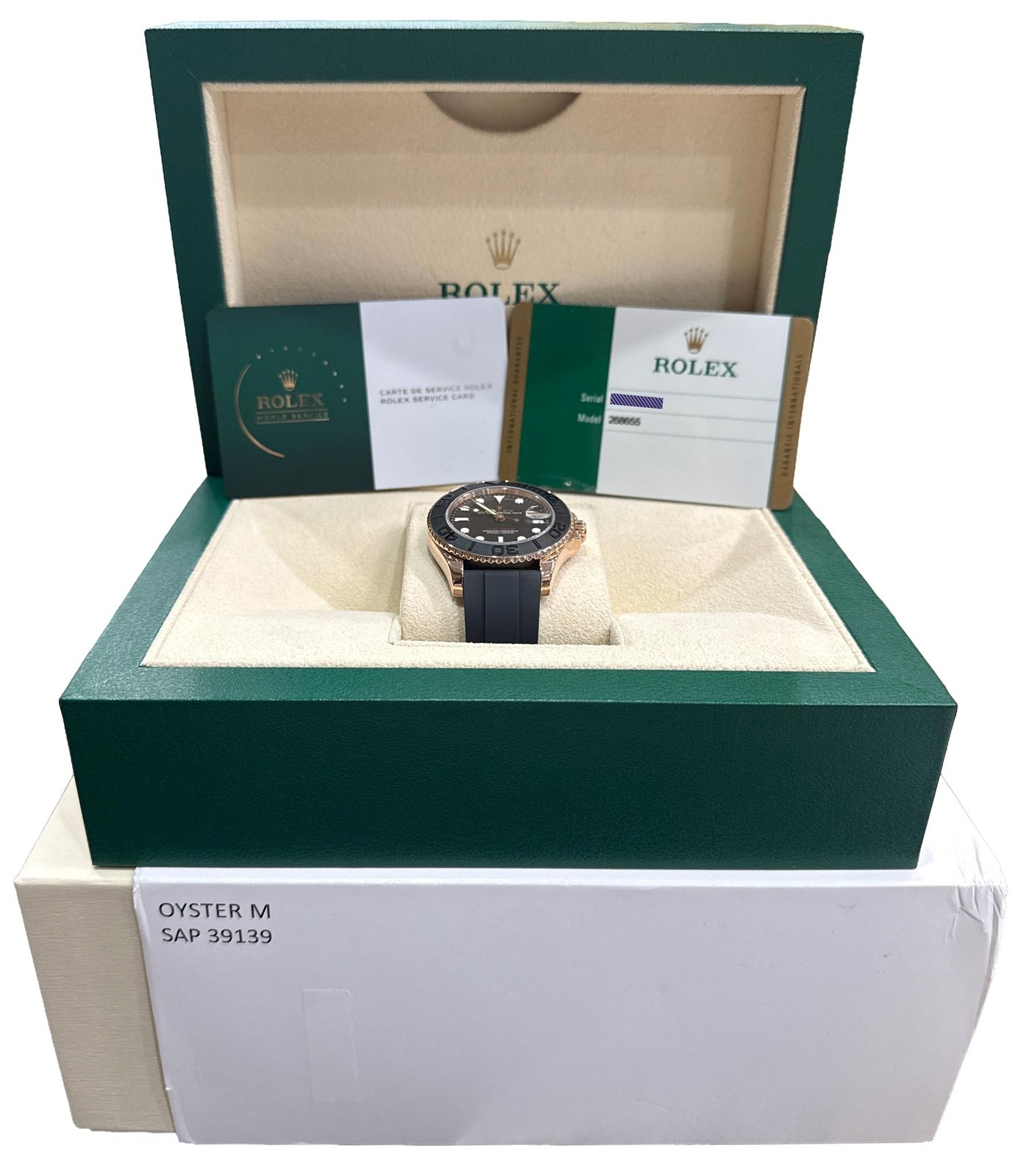 MAR. 2026 RSC PAPERS Rolex Yacht-Master 18K Rose Gold Oysterflex 37mm 268655 BOX