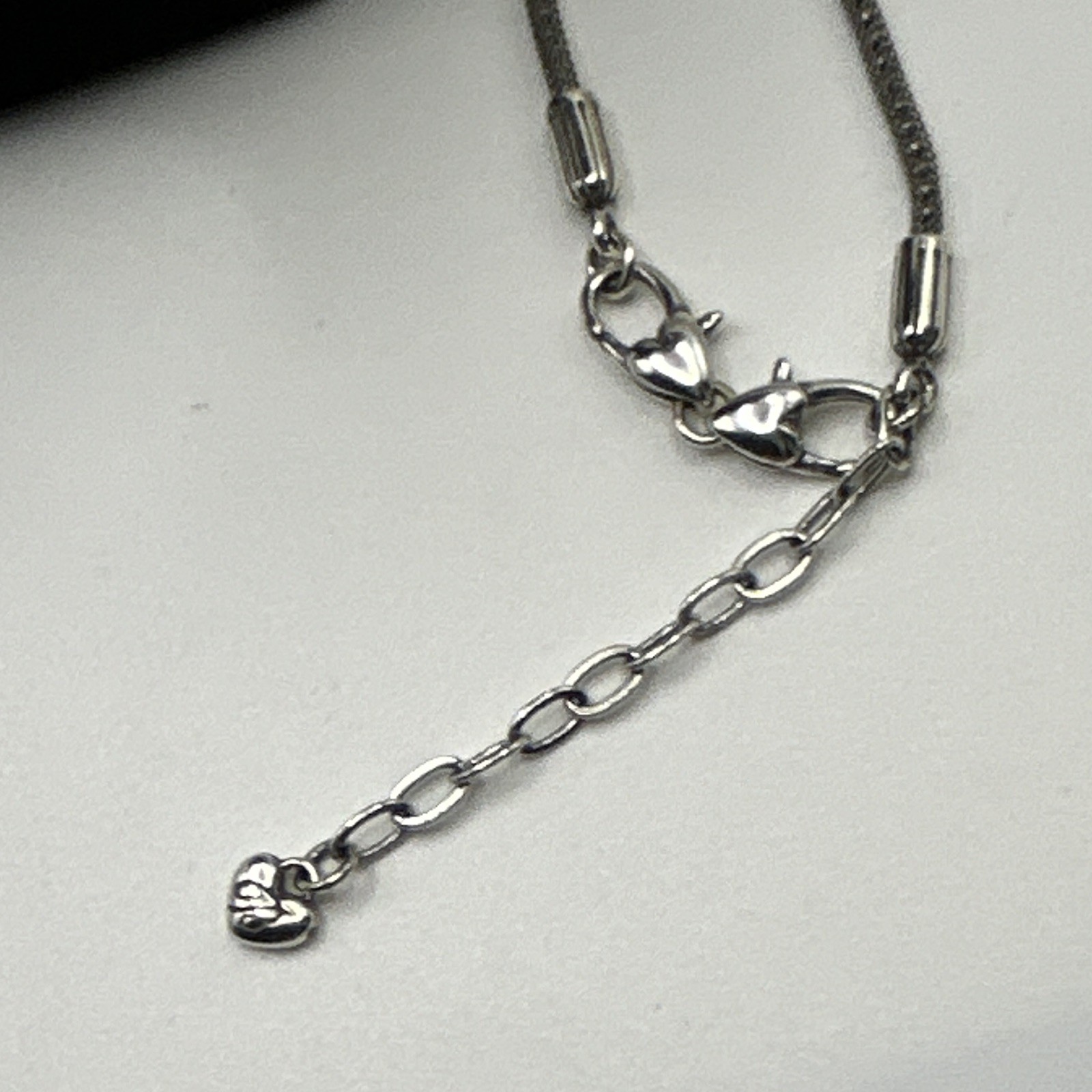 Brighton Byzantine Cross Necklace- silver chain- brown wood Cross – crystals