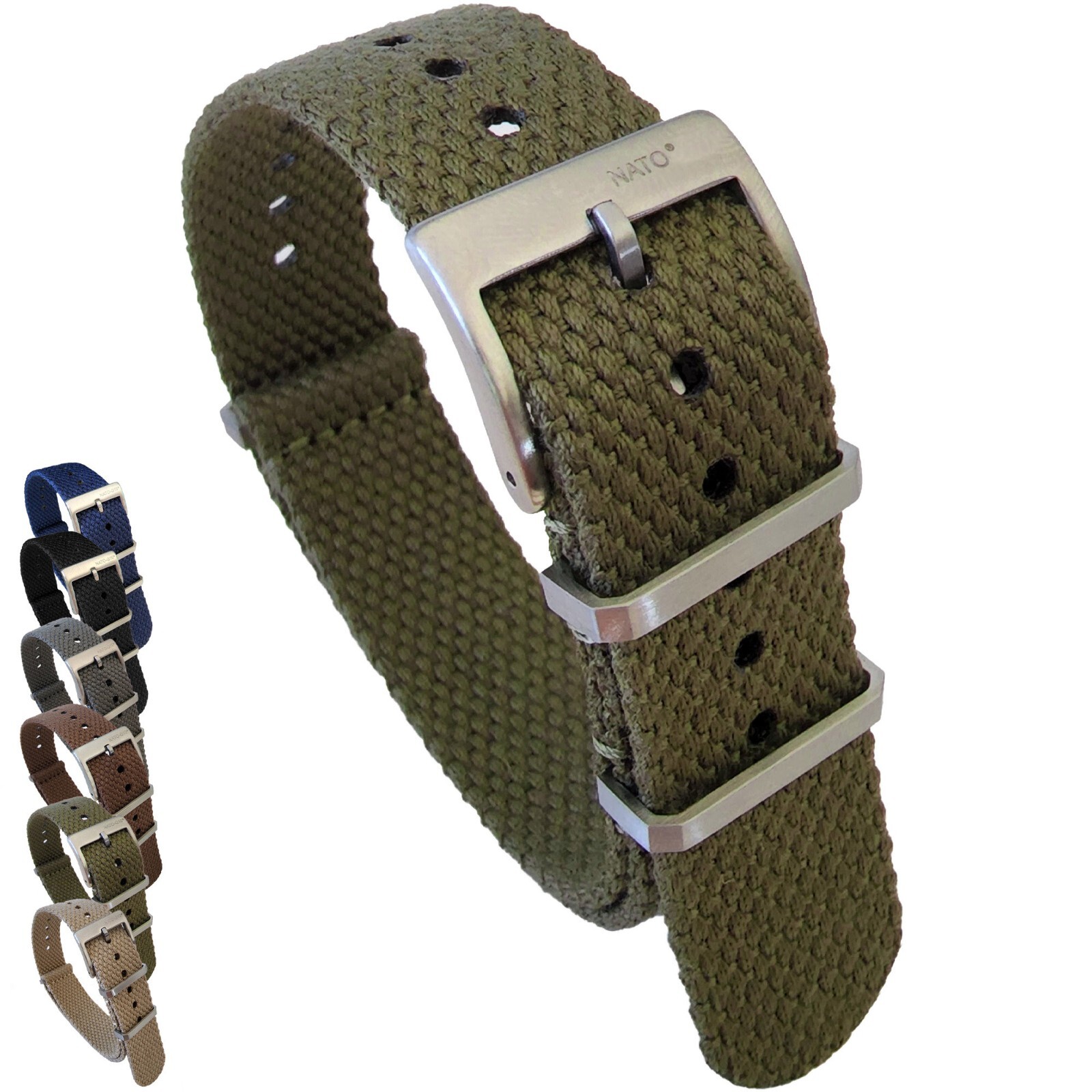 NATO® Hemp Eco Friendly Heavy Nylon Watch strap Breathable Ultra Soft Flexible