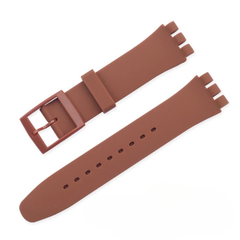 Wrist Watch Band Strap For Swatch 16mm 17mm 19mm 20mm Silicone Watchband