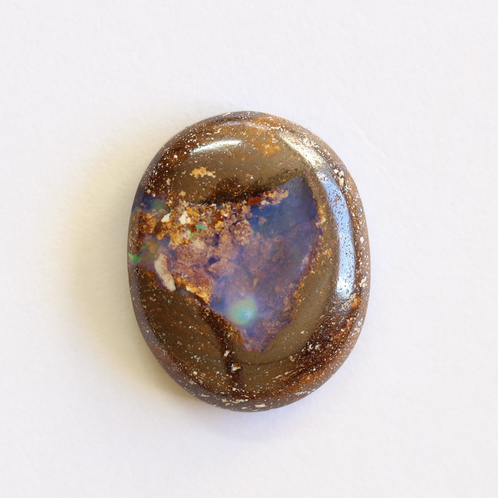 Boulder opal 6.79ct 15.5 x 12mm Australian opal natural solid loose unset stone