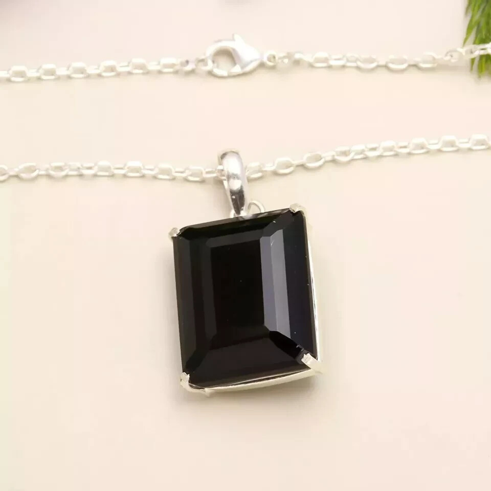 98 Ct Topaz Pendant Green Color Natural Brazilian Emerald Cut Loose Gemstone