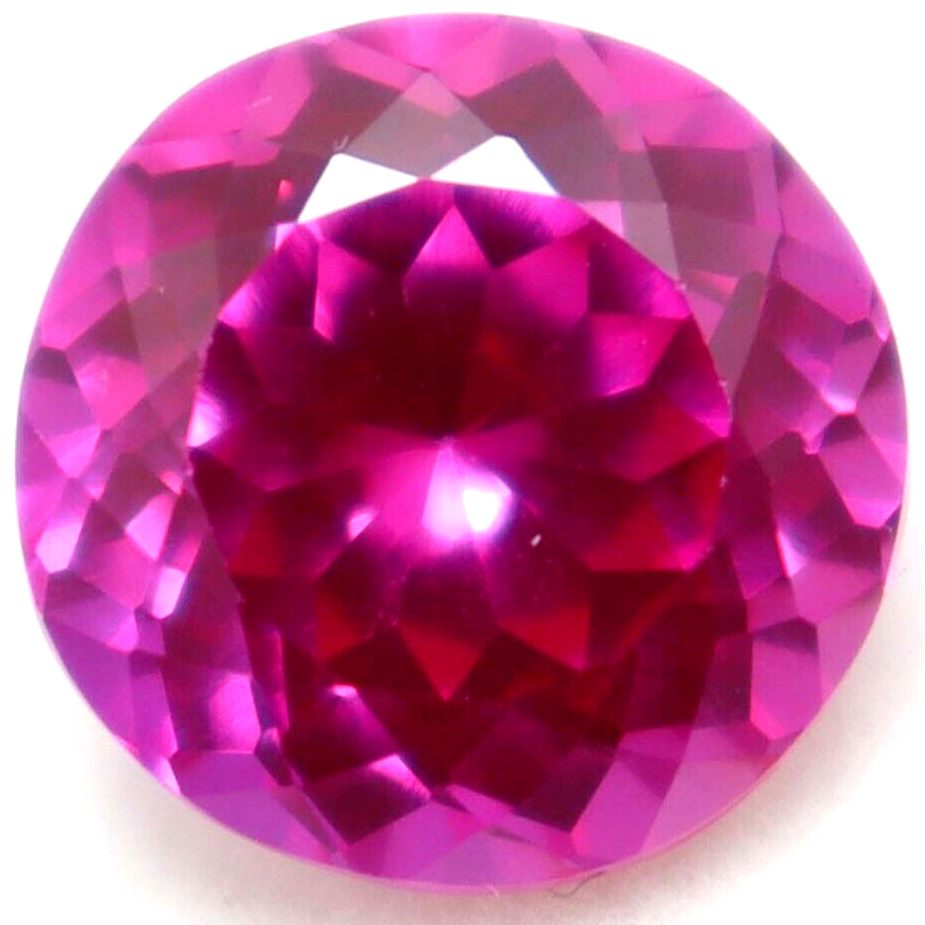 34 Ct Certified Natural Pink Sapphire Round Cut Loose Gemstone