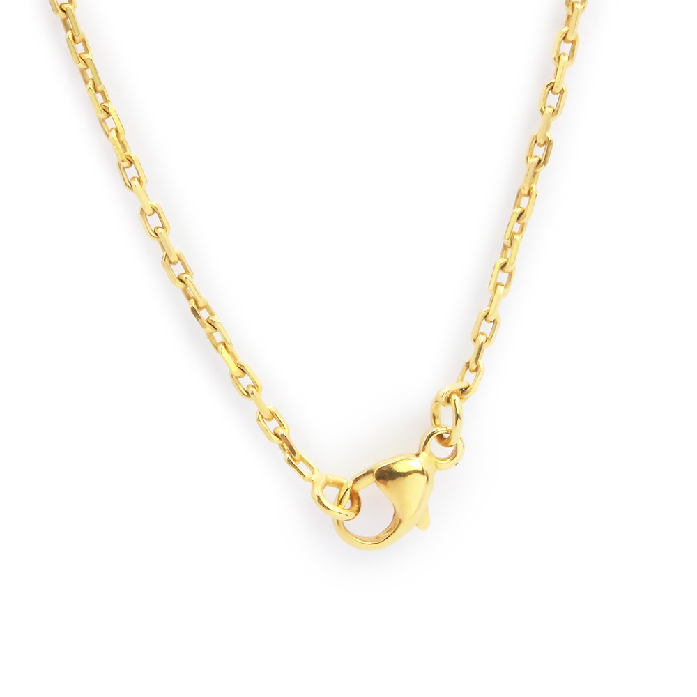 HERMES Pop H Mini Pop H lacquered metal, Bleu Fonce Pendant / Necklace