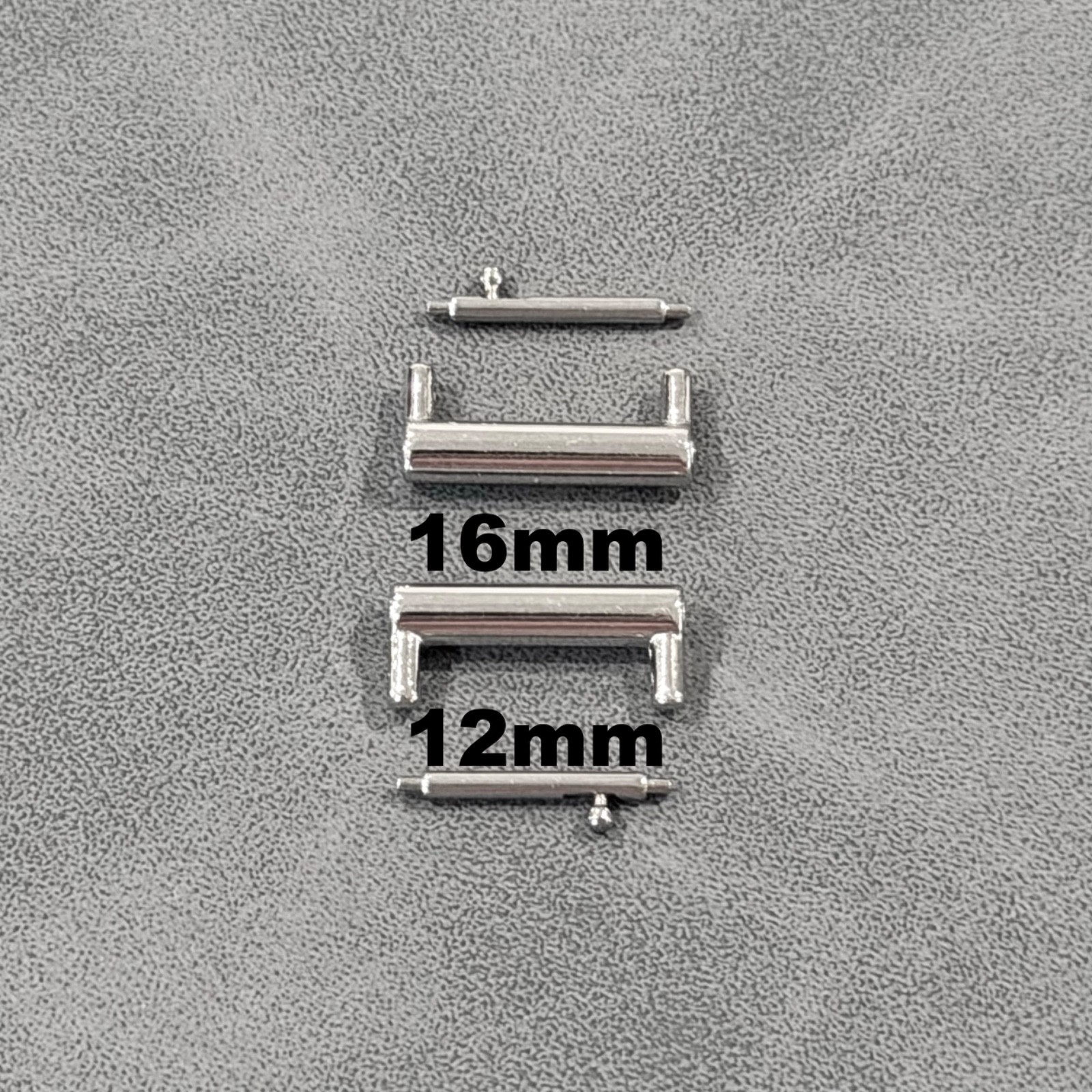 16mm to 12mm Convertor Connectors Silver 16mm Watch Lugs Adapters DIY Band