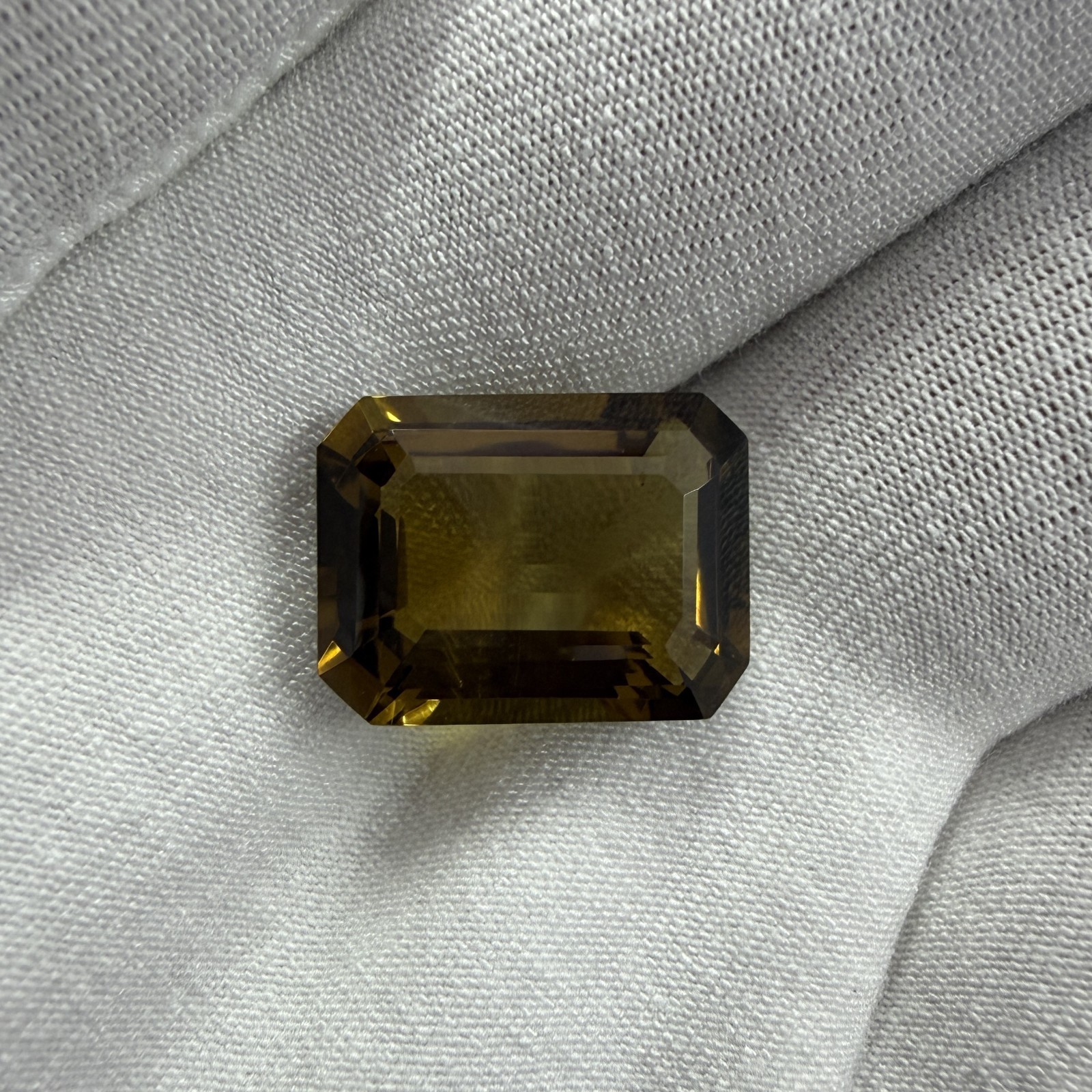 Honey Quartz Octagon Cut Certified Natural Gemstone