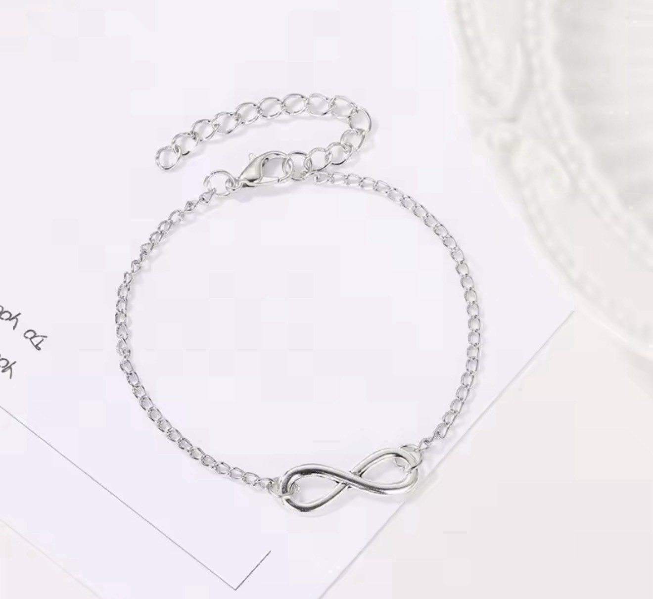 Titanium Steel Infinity woman bracelet