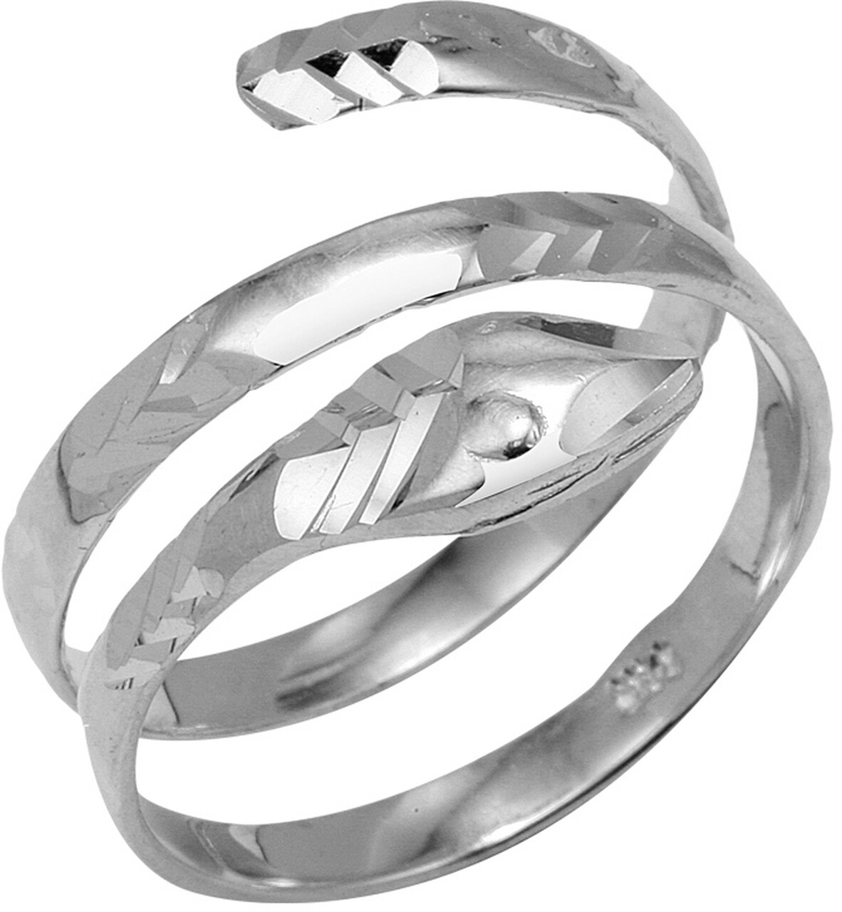 925 Sterling Silver Coiled Snake Ring Any / All Size Made in USA