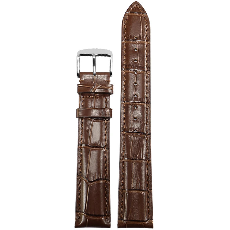 Genuine Cowhide Leather Watch Band Universal Strap 12-23mm Replacement