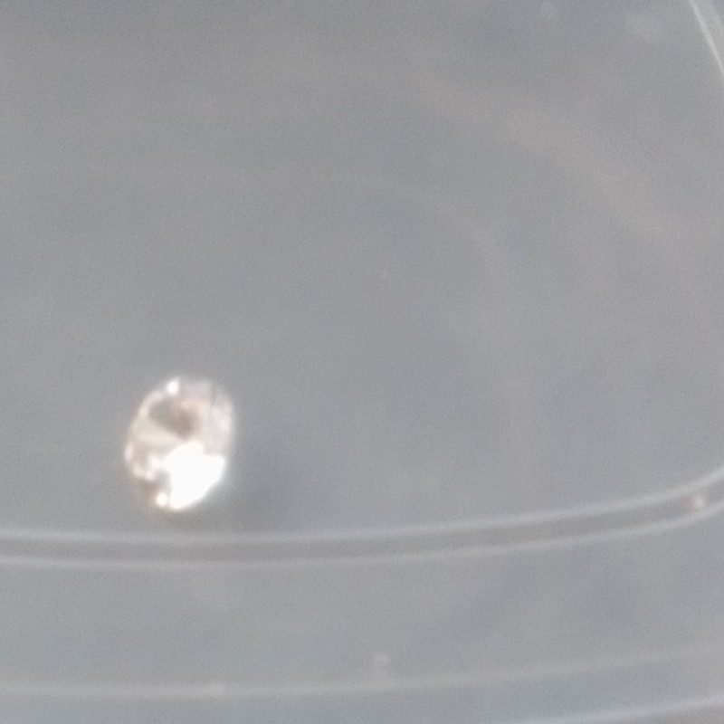 White/Clear Transparent Oval Cut Faceted Loose Sapphire Gemstone, 1 Piece
