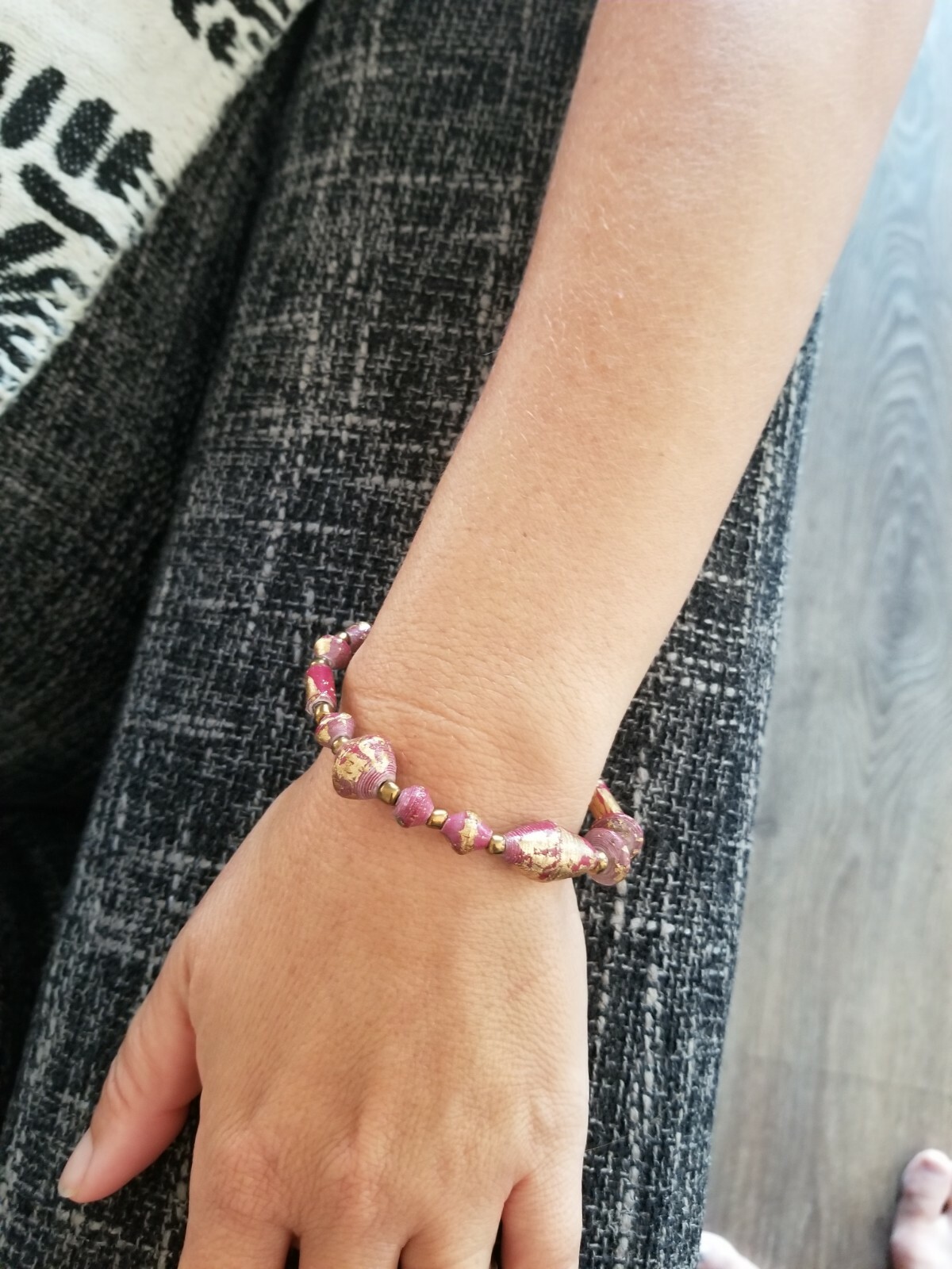 Thirty One Bits Starlight Beaded African Bracelets Handmade. New. Elastic $48.