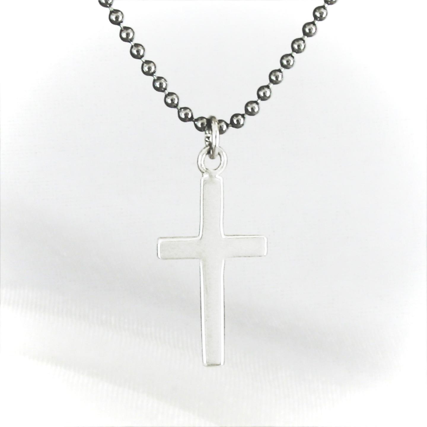 BASIC Cross Pendant – ‘925’ Sterling Silver – CHAIN CHOICE!