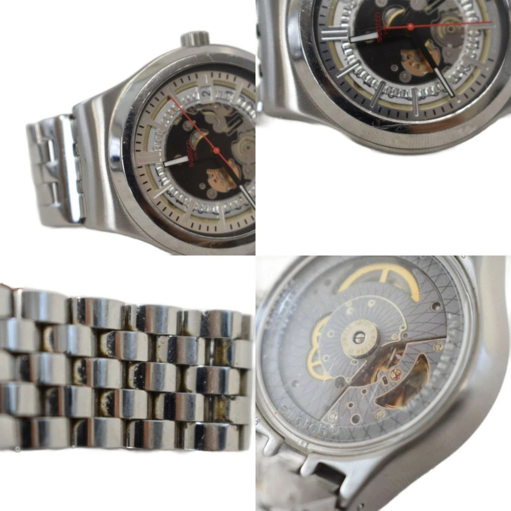 Swatch SISTEM THROUGH AGAIN Automatic Silver Men’s Watch YIS431 from Japan