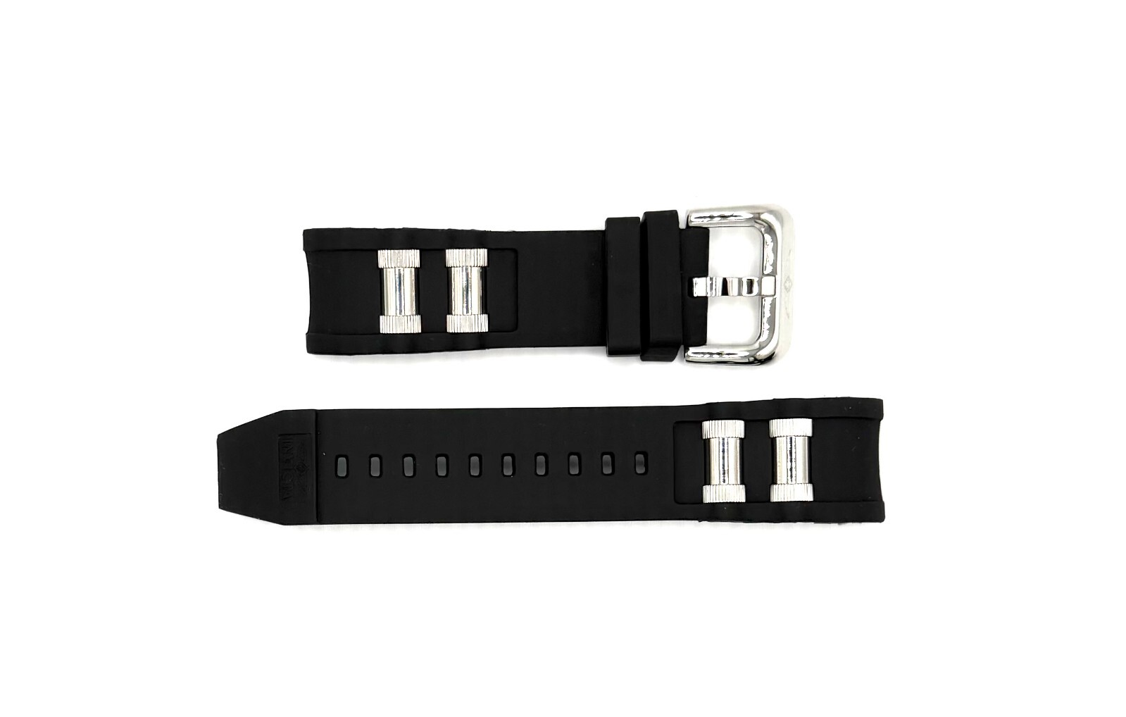 Authentic Invicta Russian Diver 6611 Black/Steel Polyurethane 26mm Watch Band