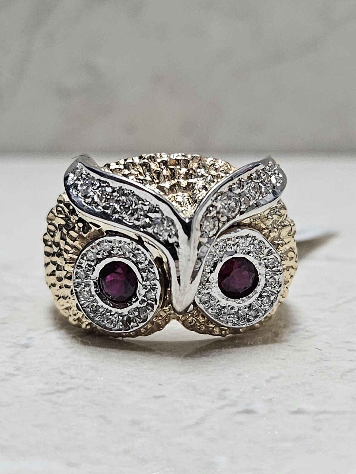 14kt Mens Owel Ring