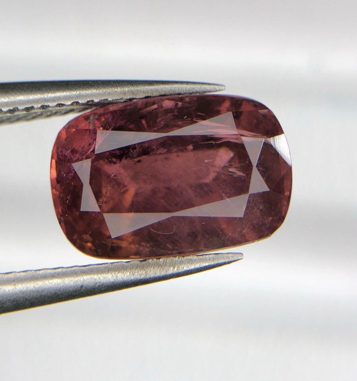 3.70 Ct Natural Rubellite Tourmaline Cushion Cut Loose Gemstone 10.2×6.7mm Fine