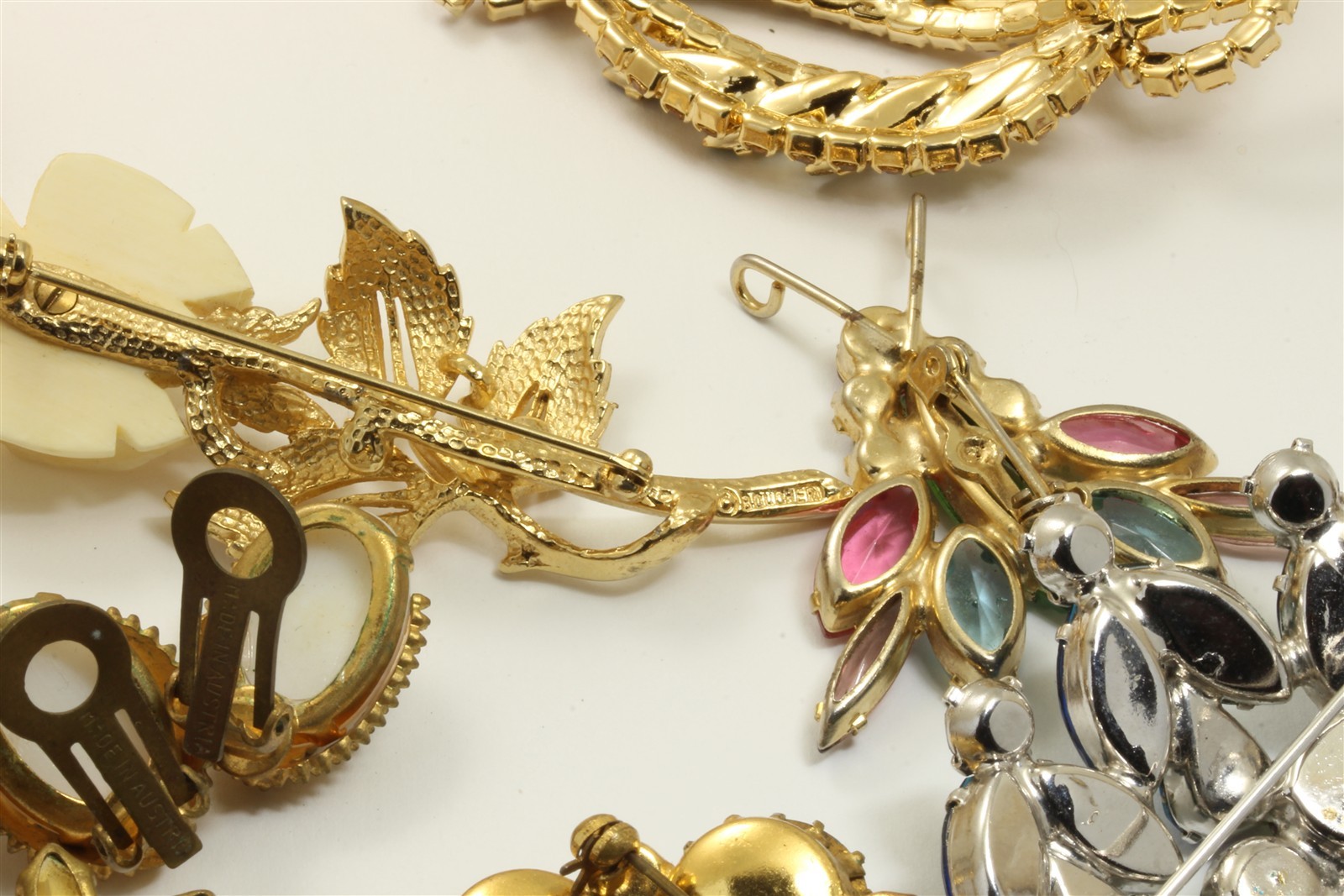 Vintage 13 Pc Lot of High End Glass Rhinestone Costume Jewelry Juliana Boucher