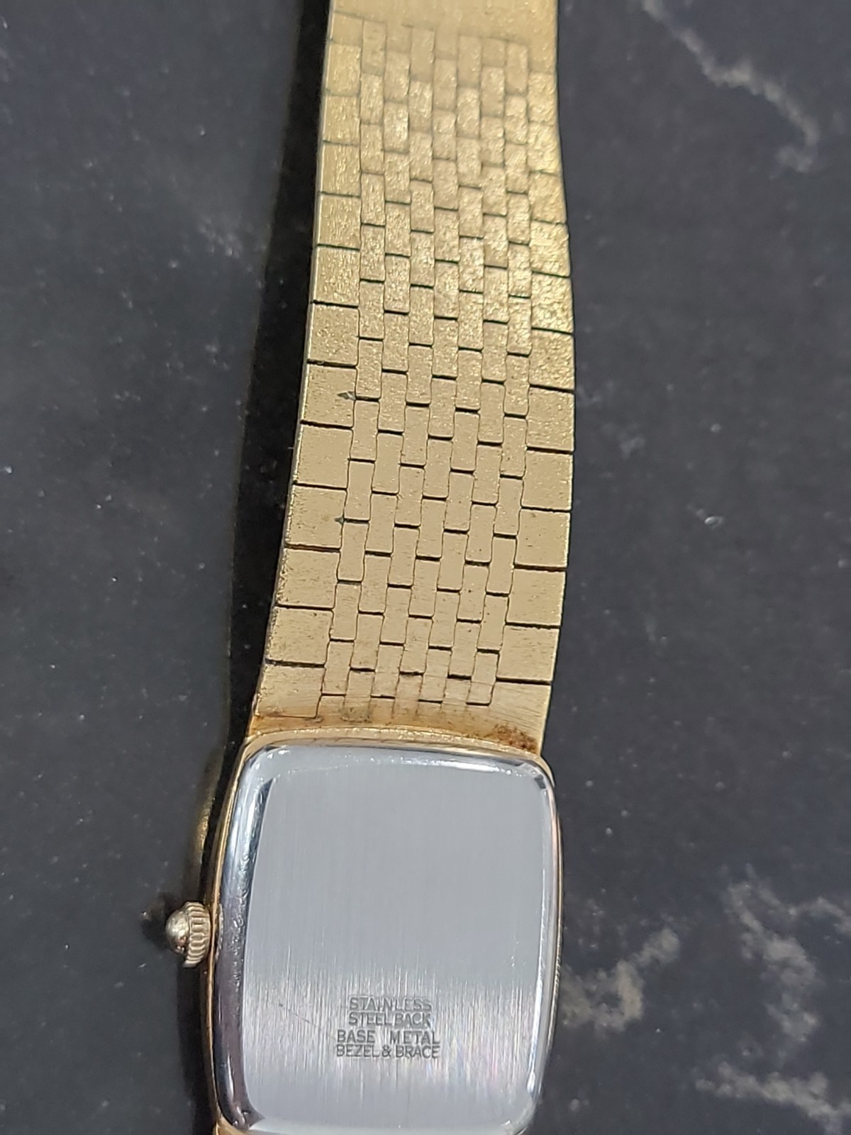 Vintage Men’s Wittnauer Integrated Bracelet Gold Quartz Watch New Battery