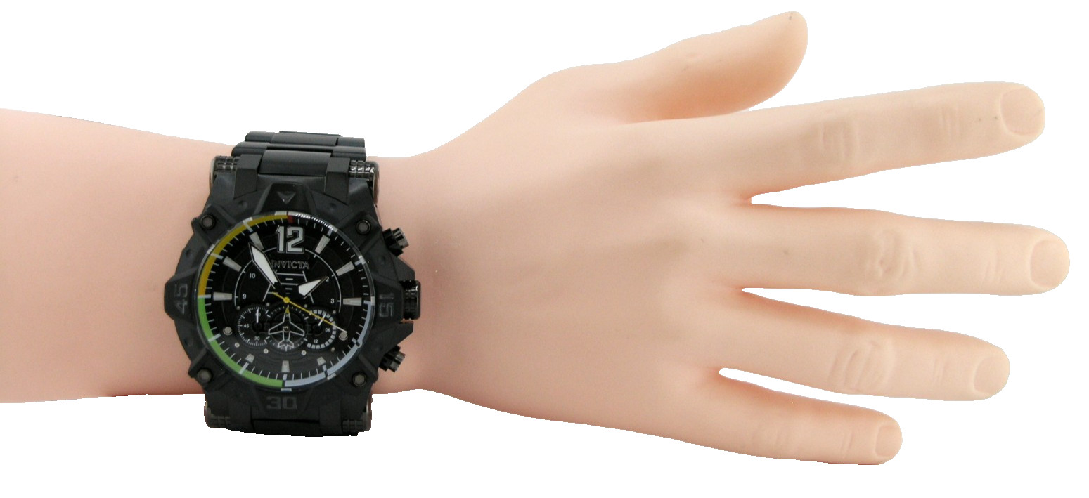 NEW INVICTA 40170 AVIATOR CHRONOGRAPH BLACK CARBON FIBER DIAL STEEL 52MM
