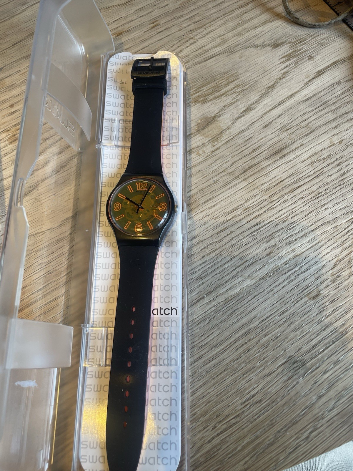 Job Lot 4x Swatch New Gent Watches 41mm Case Clear Cases Orangeboost Swiss Made