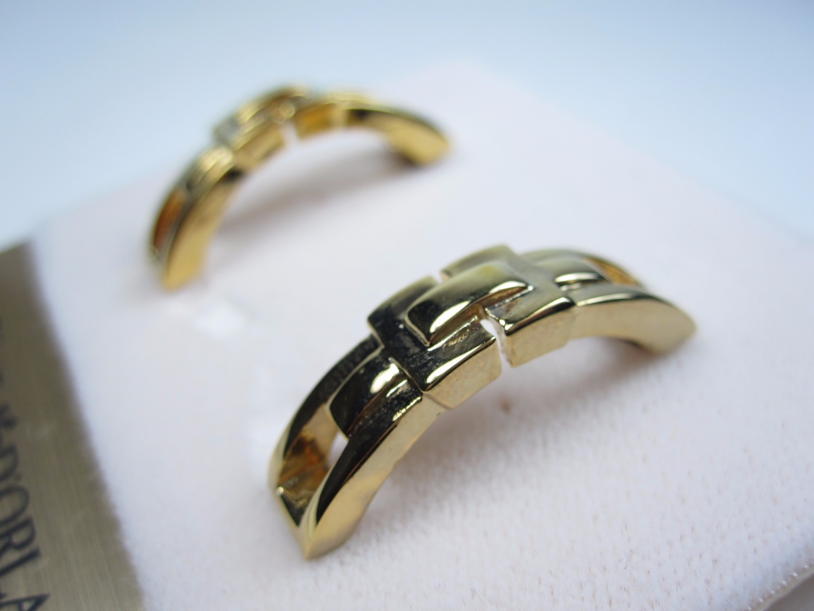 D’Orlan Gold Plated Pierced Earrings – Lead and Nickel Free 0616