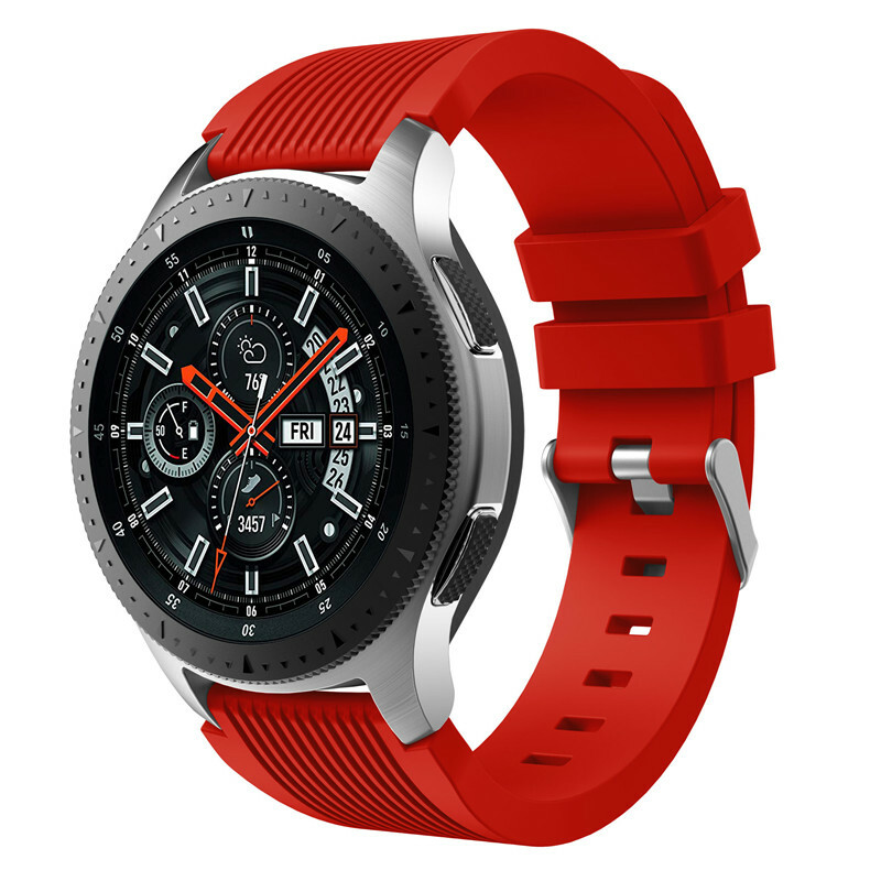 For Samusng Galaxy 42 46 mm Watch Band Silicone Band Soft SM-R815 R810 Strap Top