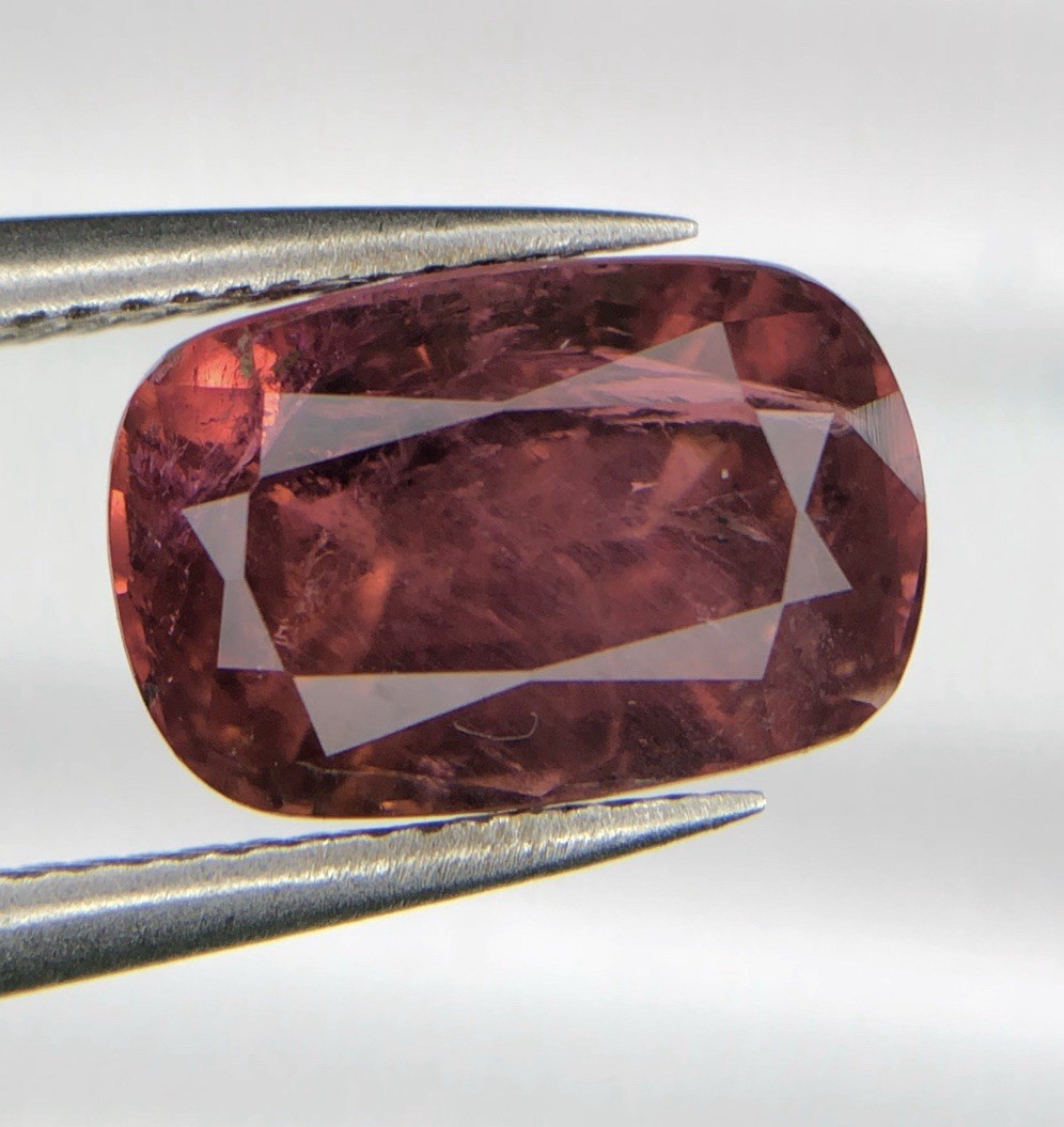 3.70 Ct Natural Rubellite Tourmaline Cushion Cut Loose Gemstone 10.2×6.7mm Fine