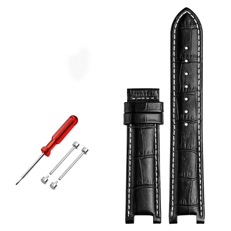 Watch Strap Fit for Gc 22x13mm 20x11mm Notched Wristwatches Band